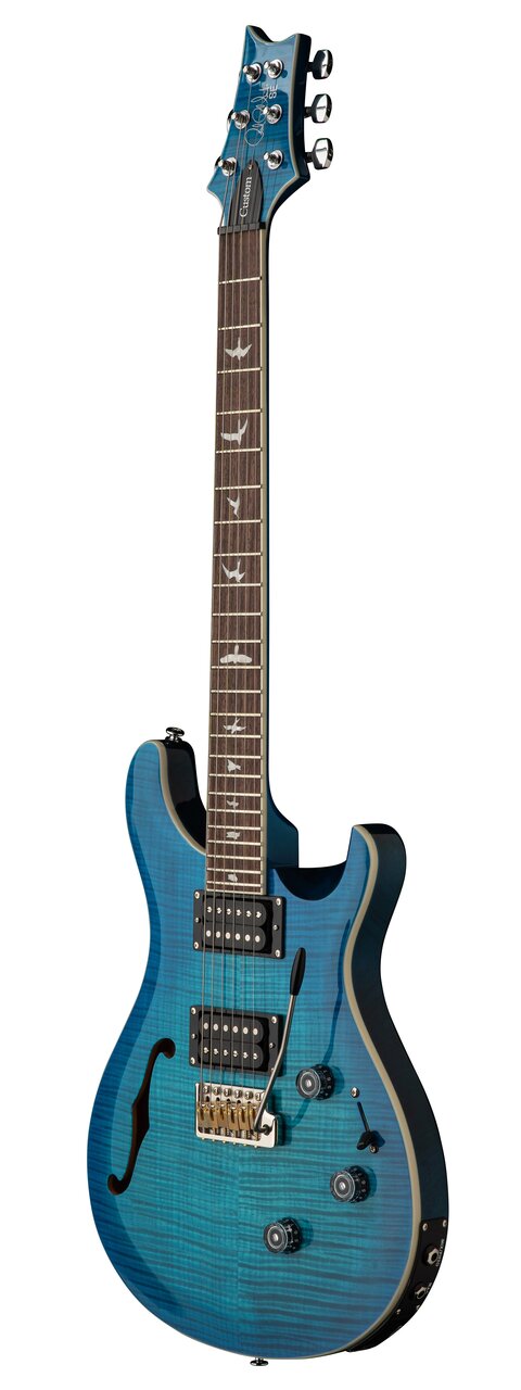 PRS SE Custom 24 Semi-Hollow Piezo Electric Guitar in Lake Blue PRS SE Custom 24 Semi-Hollow Piezo Electric Guitar in Lake Blue